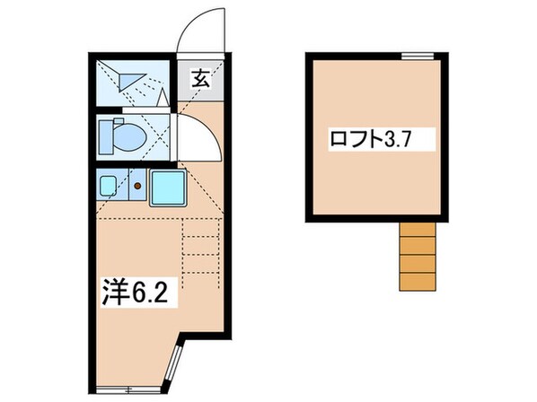 ユナイト弘明寺モディリアーニの物件間取画像